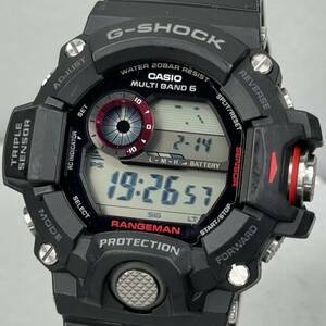 美品 G-SHOCK GW-9400J-1JF レンジマン タフソーラー 電波受信 電波ソーラー マルチバンド6 方位/気圧/温度計 トリプルセンサー ブラック