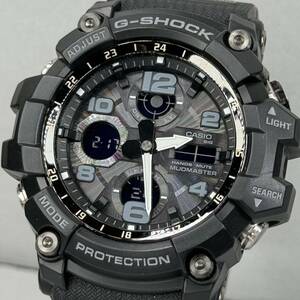 極美品 G-SHOCK GSG-100-1A MUDMASTERマッドマスター タフソーラー アナログ/デジタル アナデジ ブラック 反転液晶 ダブルイルミネータ