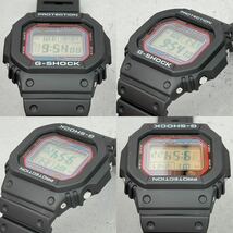 未使用同様 極美品CASIO G-SHOCK GW-M5600-1JF タフソーラー 電波受信 電波ソーラー マルチバンド5 スクウェア ブラック スピード オリジン_画像4