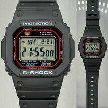 未使用同様 極美品CASIO G-SHOCK GW-M5600-1JF タフソーラー 電波受信 電波ソーラー マルチバンド5 スクウェア ブラック スピード オリジン_画像3