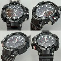 美品 G-SHOCK GW-A1100-1AJF グラビティマスター タフソーラー 電波受信 電波ソーラー マルチバンド6 ブラック 方位計 サファイアガラス_画像4