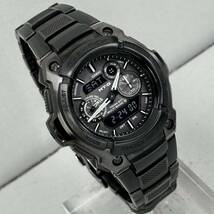 美品 G-SHOCK MTG-1500B-1A1JF MT-G タフソーラー 電波受信 電波ソーラー マルチバンド6 ブラック メタルバンド 反転液晶 アナデジ_画像2