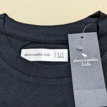 ☆SB121 新品 未使用 abercrombie kids アバクロンビー キッズ アバクロ 5 6 120 男の子 男子 半袖 Tシャツ カットソー 紺 ネイビー_画像6