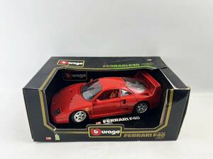 未使用 1/18 ブラーゴ フェラーリ F40 1987 FERRARI BBURAGO DIE-CAST METAL 当時物 1円～