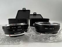 ほぼ未使用　１円～　Commlite CM-EF-EOSM レンズマウントアダプター Canon EF/EF-Sレンズ - EOSM　K&F Concept KF-FDEM _画像7