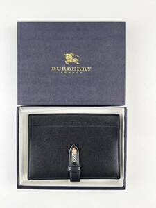 未使用　 BURBERRY バーバリー 　ブックカバー　黒　ブラック　チェック　１円～　ロゴ　文具　ブランド