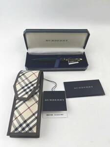 未使用品 BURBERRY バーバリー シャープペンシル 緑軸 BEP5D ニューチェックシリーズ ペンシース BEC194 セット ノバチェック柄 箱付き