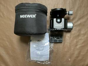  Neewer ロープロファイルDSLRカメラ三脚ボールヘッド 54mm金属パノラマカメラマウン