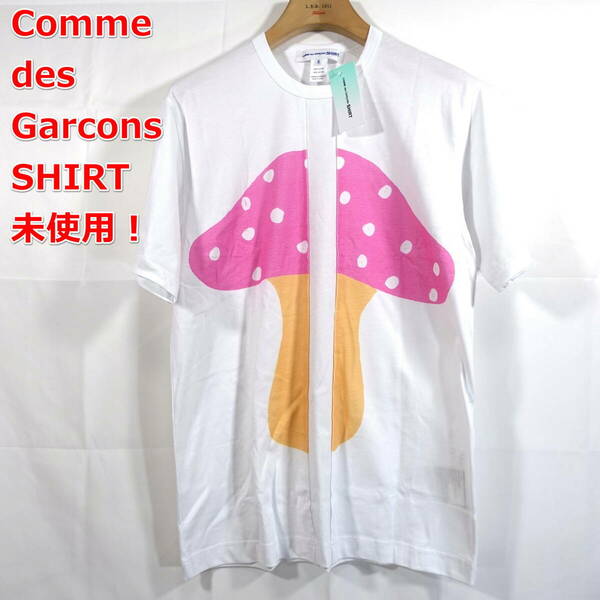 【未使用】コムデギャルソンシャツ　キノコ切替Ｔシャツ　COMME des GARCONS SHIRT　サイズＸＬ