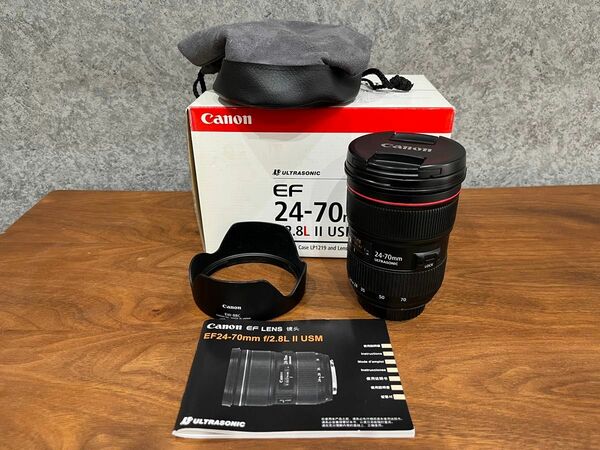 Canon EF24-70mm F2.8L ⅱ USM 箱、付属品あり