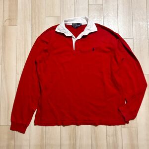 POLO/RALPH LAUREN/ポロ/ラルフローレン/長袖/ポロシャツ/ラガーシャツ/90s/オールド/XL