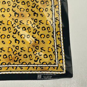 美品/vintage/bandana/ヴィンテージ/バンダナ/USA製/アメリカ製/総柄/60s/70s/80s/PARIS/レオパード