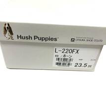 ▼未使用 Hush Puppies ハッシュパピー スエード ホーン 23.5cm シューズ レディース 箱付 耐水 赤底 L-220FX レースアップ 靴 RC4248_画像9