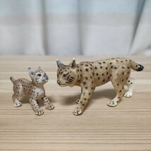 ☆シュライヒ　ヤマネコ　親子2体セット　動物フィギュア　☆Schleich_画像1