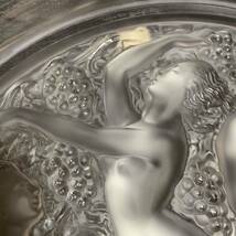 レア LALIQUE ラリック クリスタル ガラス コートドール プレート 大皿 40cm 定価50万円 コレクション インテリア 送料無料_画像3