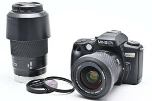 1C-051 MINOLTA ミノルタ α-70 AF ZOOM 28-100mm + 75-300mm 一眼レフフィルムカメラ オートフォーカス