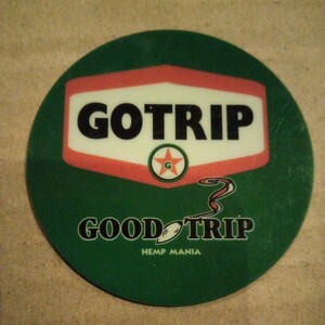 即決 ＧＯＴＲＩＰ ＧＯＯＤＴＲＩＰ ステッカーシールデカールアメリカン雑貨ガレージガラスシャッタードアヘルメットオイルタンク