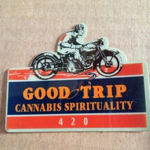 即決 ＧＯＯＤ ＴＲＩＰ ＣＡＮＮＡＢＩＳ ＳＰＩＲＩＴＵＡＬＩＴＹ ４２０ パンナックル ハーレー 英車 ＢＳＡ トライアンフ_画像1