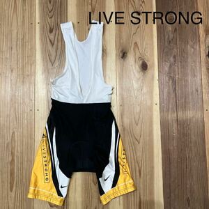 LIVE STRONG サイクルウェア NIKE ビブショーツ パンツ サイクルジャージ ロードバイク クロスバイク 自転車 サイズL adidas 玉mc2602