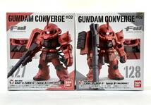 未開封GUNDAM CONVERGE127・128 セット ガンダムコンバージ 127　オリジン版シャア専用ザクIIA装備 128 オリジン版シャア専用ザクII B装備_画像1