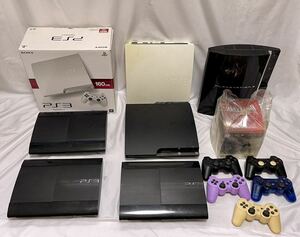 1円〜PlayStation3 本体 6台まとめ売り ①CECH-2500A ②CECHL00 ③CECH-2000A ④CECH-4300C ⑤CECH-4200C ⑥CECH-4300C 付属品