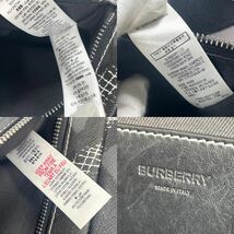 バーバリー　TB柄　ウエストバッグ　ブラック　レザー　メンズ　総柄　burberry ウエストポーチ 黒_画像7