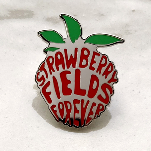 ビートルズ　Strawberry Fields Forever　The Beatles◆ピンバッジ　ピンズ　バッチ　ブローチ◆音楽　UKロック　ストロベリーフィールズ