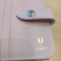 新品◆U by ungaro/ユーバイ ウンガロ ◆二つ折り財布 ボックスコインケース付■ピンク■バイソン柄 ■_画像6