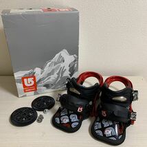 【BURTON/バートン】B3 ピーワン フリーラン パーク メンズ スノーボード バインディング ビンディング スノボ レッド×ブラック サイズS_画像1