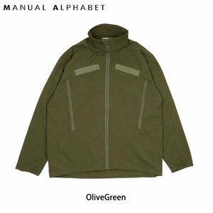 1円SNB/MANUAL ALPHABET STRECH WIND SHELL ストレッチウィンドシェル ジャケット SR-22-L4/OliveGreen/M/アウター/スポーツ/アウトドア