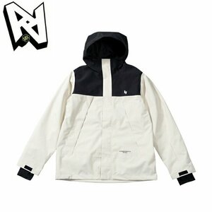 1円SNB/2024 AA HARDWEAR ダブルエー ハードウェア STORM JACKET ストームジャケット 72123301 OffWhite XL スノー/防水/防寒/日本正規品