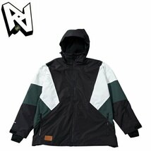 1円SNB/2024 AA HARDWEAR ダブルエー ハードウェア DIRT JACKET ダート ジャケット 72123303 Black/White XL スノー/防水/防寒/日本正規品_画像1