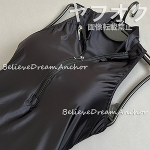 *新品*即決*563*ジッパー付 ハイネック ハイレグ Sexy レオタード*ブラック*キャンギャル 水着 ワンピース コスプレ レースクイーン ダンス