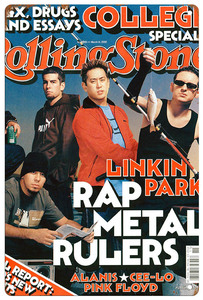 ブリキ看板【 Linkin Park / リンキン・パーク 】rock ロック チェスター 音楽 ポスター マガジン風 雑誌 インテリア サビ風-2