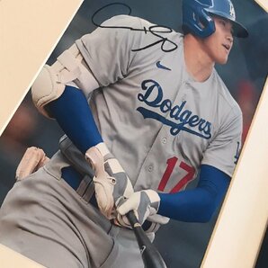 MLB ロサンゼルス・ドジャース 大谷翔平 サイン プリント フレーム/カラー/ディスプレイ -1の画像2