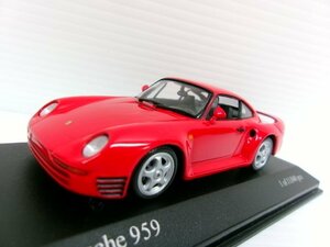 ミニチャンプス 1/43 ポルシェ 959 1987 レッド (1144-566)