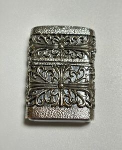 【オイルライター 】ジッポ クロムハーツ風オイルライター ZIPPO 喫煙具 喫煙グッズ シルバー