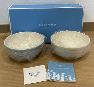 格安!! 99円スタート!! 未使用 WEDGWOOD ウェッジウッド カジュアル ボール ペア ブルー クリーム 箱付き