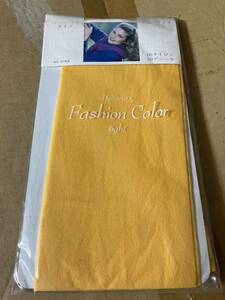レトロ 年代物 昭和 パンスト タイツ ストッキング delicious fashion color tights 40デニール ファッション カラータイツ イエロー 黄色