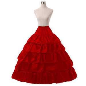* red * pannier pkq004 pannier long long pannier Princessline dress for pannier volume up wedding bride dress 
