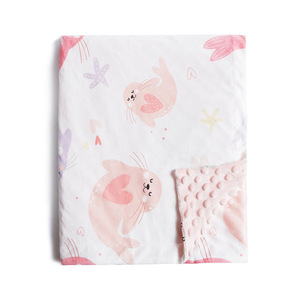 * pink ×a deer * 110×75cm * baby blanket lybl121 baby blanket winter blanket lap blanket knee ..