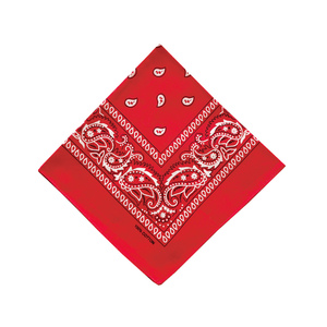 ☆ RED ☆ PAISLEY BANDANNA バンダナ スカーフ 柄 BANDANNA マスク ハンカチ ターバン 帽子 おしゃれ 定番 ディスプレイ アクセサリー