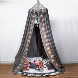 * gray × tassel *s Lee pin g curtain bed mosquito net yksxj5303 mosquito net stylish heaven cover Canopy heaven cover curtain mo ski to curtain 