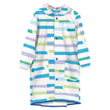 ☆ カラフルボーダー ☆ L(120-140cm） ☆ ワールドパーティー W.P.C KIDS PONCHO WKR子供用レインポンチョ レインコート キッズ_画像1