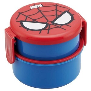 ☆ スパイダーマン お弁当箱 子供 通販 弁当箱 おしゃれ 500ml 園児 子ども用 ランチボックス こども用 弁当箱 二段 小さめ 丸型 2段 ポニ