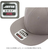 ☆ 2.ホワイト ☆ SNAPBACK otto オットー キャップ 帽子 メンズ 通販 無地スナップバックキャップ アメカジ 無地 シンプル 黒 ブラック_画像8