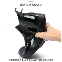 ☆ ブラック ☆ 36(23cm) ☆ レインシューズ pmyrainshoes20 レインシューズ 長靴 メンズ レディース レインブーツ 雨靴 ショートブーツ_画像6