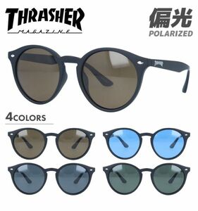 【2024年継続モデル・新品】THRASHER スラッシャー　偏光サングラス　男女兼用　1021-BK-SMP