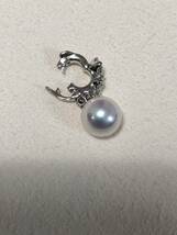 ミキモト MIKIMOTO WGK18 アコヤ真珠 ダイヤモンド　0.13ct　ペンダントトップのみ　ネックレストップ_画像3