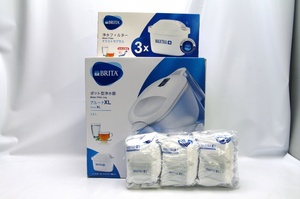 BRITA ポット型浄水器 アルーナXL 3.5L フィルターカートリッジ MAXTRA 1+6個付き 未使用品 ブリタ